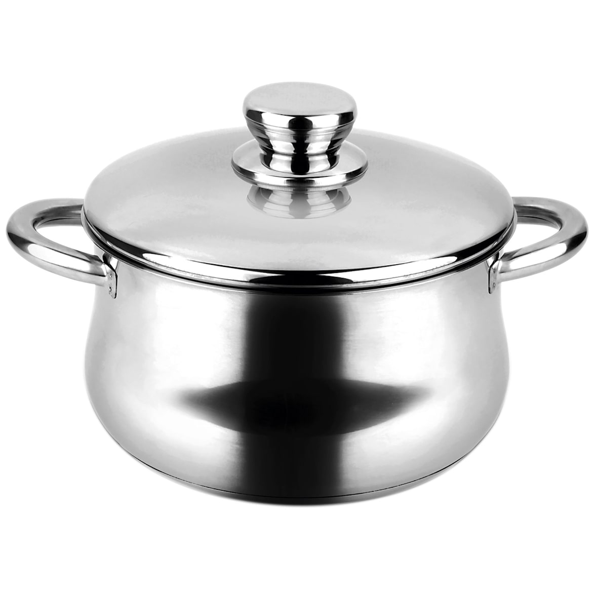 FAGOR Silverinox, Cazuela Alta 24cm Inducción Acero Inoxidable, Fondo Difusor 3 Capas, Vitrocerámica Lavavajillas, Acero Inoxidable