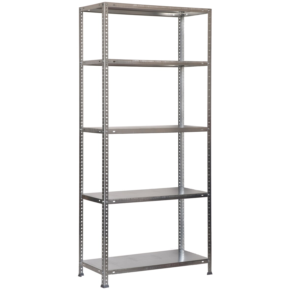 Estante de metal Comfort 5 prateleiras. Cor galvanizada 1800x900x400 mm