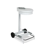 thumbnail of Stil Casa reggisacco per raccolta rifiuti, acciaio verniciato, apertura a pedale, 54,6x60xh. 94 cm, elastico ferma sacco, 110 litri, bianco