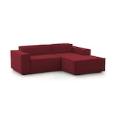 thumbnail of Dmora Divano fisso Patrizia, Divano componibile a 2 posti con penisola destra, 100% Made in Italy, Sofà moderno in tessuto, Cm 220x170h70, Rosso