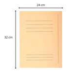 thumbnail of Exacompta 235002E 5x Aktenmappen mit 3 Klappen und Beschriftungsfeld, Packung mit 50 Stück, Karton 250g SUPER, für Format DIN A4 - Sand