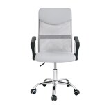 thumbnail of Ergonomischer Bürostuhl Drehstuhl mit Armlehnen und höhenverstellbar für Schreibtisch atmungsaktiver Stoff gepolsterte Sitzfläche  65 x 65 x 118 cm