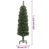 thumbnail of vidaXL Kunstkerstboom met standaard smal 120 cm PVC groen