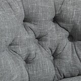 thumbnail of Bürostuhl Drehstuhl 65x65x94 cm mit Wippfunktion höhenverstellbar 49 59 cm Leinenoptik Polyester Grau gepolstert