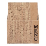 thumbnail of Securit® Porte-menus design en cuir – Lot de 10 – Double insertion – Affiche jusqu’à 4xA4 –  Liège