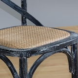 thumbnail of Chaises en Bois Noir Patiné avec Dossier Croisé - Lot de 2 - Bolero