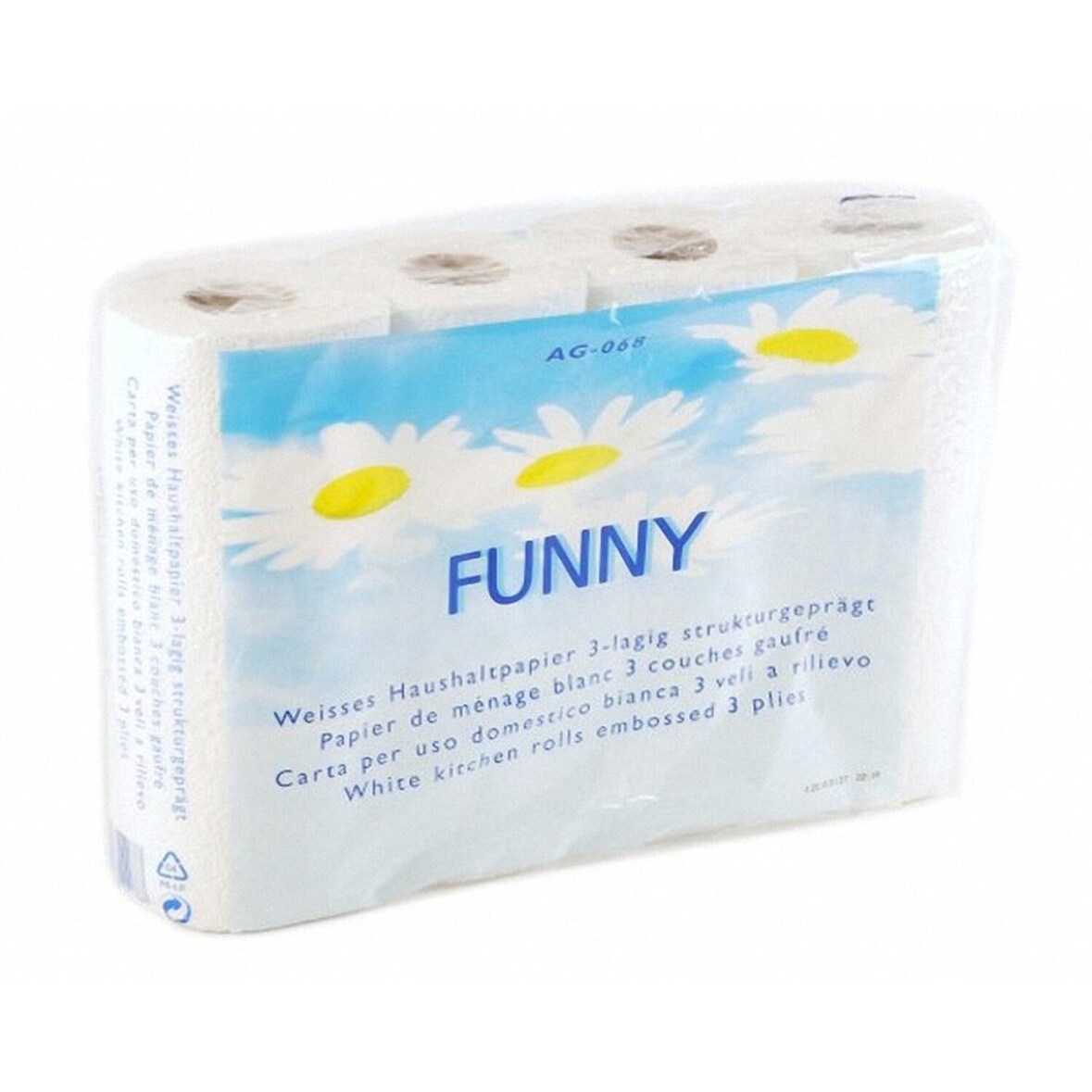 48x Küchenrollen 3-lagig 50 Blatt Zellstoff extra saugfähig