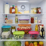 thumbnail of WellHome - Juego de 12 Recipientes Rectangulares Apilables con Tapa multicolor (0,3L + 0,5L + 0,7L + 1,15L + 1,8L + 2,8L)