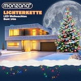 thumbnail of Monzana Lichterkette 700 LED mehrfarbig bunt Fernbedienung Innen Außen Weihnachtsbaum Weihnachten Deko Weihnachtsdeko