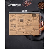 thumbnail of Einschlagpapier fettabweisend 33x23 cm Braun – 6000 Blatt | FRITZTOWN DELI Paper | Burgerpapier | Sandwichpapier  |  Verpackungspapier Lebensmittel
