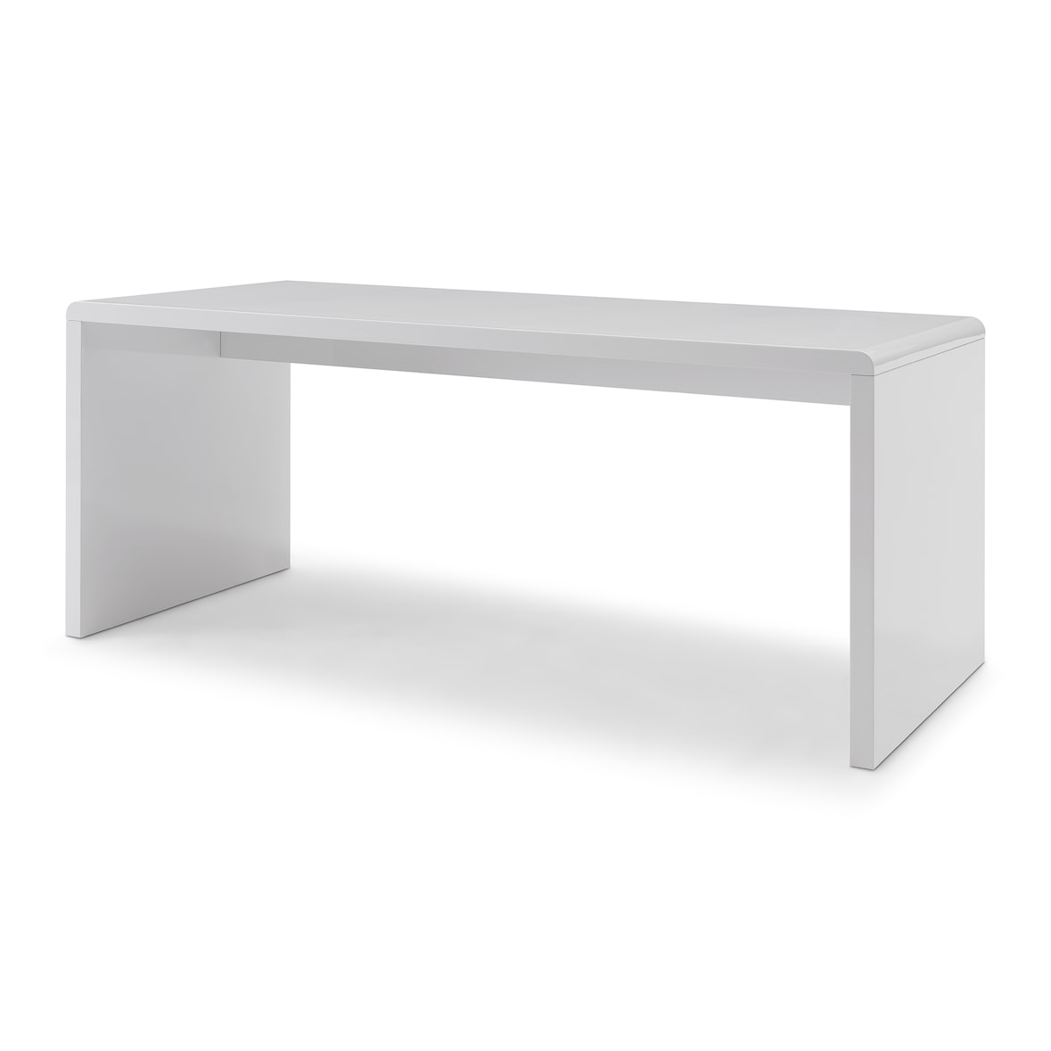 SalesFever Schreibtisch 180x80 cm | MDF | B 180 x T 80 x H 75 cm | Weiß