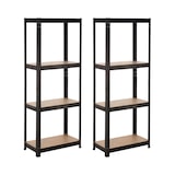 thumbnail of Pack 2 Scaffalature Modulari in Metallo con 4 Ripiani 240kg 60x30x148cm Verde 7house