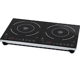 thumbnail of Tarrington House Placa de inducción doble DIC3440ABS, acero / vidrio, 60 x 38 x 4.4 cm, con display LED , 3400 W, negro