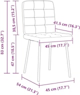 thumbnail of vidaXL Esszimmerstühle 2 Stk. Schwarz Samt