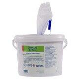 thumbnail of Medical Desinfektionstücher im Spendereimer, 120 Tücher., alkoholfrei, sofort einsatzbereite Tücher, ideal zur schnellen Flächendesinfektion