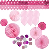 thumbnail of Rosa Party Deko Set Geburtstag Kindergeburtstag pink