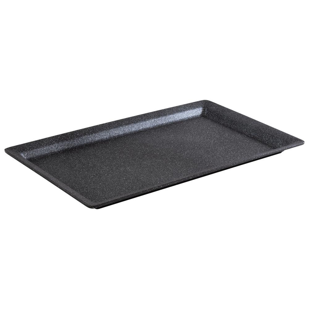 APS GN 1/1 tray -FROSTFIRE- 53 x 32,5 cm, H: 3 cm Aluminium, zwart / zilver