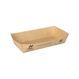 thumbnail of 90 Snacktrays, Pappe `NOTPLA` 3,5 cm x 7 cm x 15 cm braun