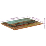 thumbnail of vidaXL Tafelblad rechthoekig 25-27 mm 60x80 cm massief gerecycled hout