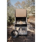 thumbnail of MF - Eingebauter Grill für Holz und Holzkohle, Modell KITAWAY La Valenciana (Grau/Weiß - 100 x 100 x 220 cm) REF: T01094