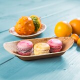 thumbnail of BIOZOYG 25 Stück Einwegschale 20cm Palmblattschale Schiffchenform Einweggeschirr Palmblatt Boot biologisch abbaubar biologisch kompostierbar