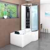 thumbnail of Whirlpool Wanne Duschtempel Dusche Duschkabine K50-L02-WP 170x100 cm ohne 2K Scheiben Versiegelung
