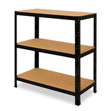 thumbnail of shelfplaza BLACK 90x30x40 cm Schwerlastregal in schwarz mit 3 Böden und 175 kg Traglast pro Boden