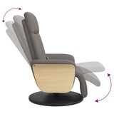 thumbnail of vidaXL Massagesessel mit Fußteil Taupe Stoff