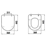 thumbnail of Creavit Duroplast WC Sitz Toilettensitz Absenkautomatik Softclose Basalt Matt