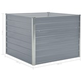 thumbnail of Helloshop26 - Jardinière 100 x 100 x 77 cm gris acier galvanisé 02_0000788