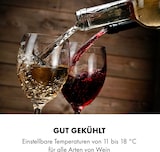 thumbnail of Klarstein Reserva 12 Uno Weinkühlschrank 12 Flaschen 31 Liter Edelstahl Edelstahl