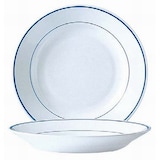 thumbnail of Arcoroc Lot De 6 Assiettes Creuses En Opale 22,5 Cm Rest. F/Bleu