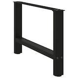 thumbnail of vidaXL Couchtischbeine Schwarz 2 Stk. 70x(42-43) cm Stahl