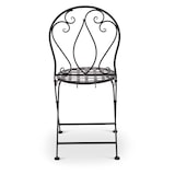 thumbnail of Eisenstuhl 2er-Set im Jugendstil, antike, handgefertigte Gartenstühle, klappbar, Schwarz, Raburg Mayla