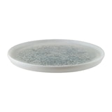 thumbnail of BONNA Assiette plate en porcelaine blanche tachetée de bleu Lunar 22 cm