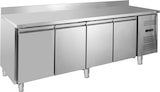 thumbnail of GastroHero Tiefkühltisch Edelstahl 4 Türen GN 1/1 -22 bis -18 °C Umluft Aufkantung ECO Gefriertisch Gastro groß