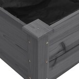 thumbnail of vidaXL Pflanzkübel mit Einsatz Grau 118x59x76 cm Massivholz Tanne
