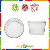 thumbnail of DayBays 10000 Stk. Feinkostbecher PP 300 cc. 101x65 mm rund Kombi-Verpackung inklusive passende Deckel