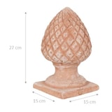 thumbnail of Biscottini Decorazioni da giardino in Terracotta 15x15x27 cm Made in Italy - Pigna in Terracotta per esterno -Decorazione da terra – Pigne decorative
