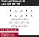 thumbnail of Paulmann Einbauleuchte 10er-Set schwenkbar  rund 90mm 30° GU10 max. 10x10W  230V dimmbar  Weiß 92115
