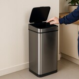 thumbnail of Relaxdays Sensor Mülleimer 60l, Abfalleimer, Küchenmülleimer aus Edelstahl, mit Bewegungssensor, batteriebetrieben, grau