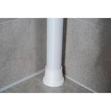 thumbnail of Badregal Teleskopregal 3 Böden Weiss 70-250 cm lang Eckregal Duschablage Duschregal