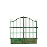 thumbnail of Biscottini Eingangstore 115x6x115 cm - Gartentor für den Außenbereich - Gartenzaun - Grünes Schmiedeeisentor