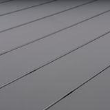 thumbnail of Mesa quadrada dobrável para exterior em alumínio cor branco e cinza. Dimensões: 70x70x71 cm