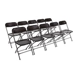 thumbnail of Chaises pliantes Bolero noires (Lot de 10)