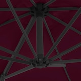 thumbnail of Ombrellone A Sbalzo Con Palo In Acciaio 250x250 Cm Rosso Bordò impermeabile resistente per esterni impermeabile resistente per esterni impermea