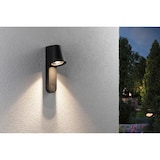 thumbnail of Paulmann LED Außenwandleuchte Caissa Dämmerungsgesteuerter Bewegungsmelder (HF)  IP44  105x274mm 3000K 9W 700lm 230V 65° Anthrazit Aluminium 94862