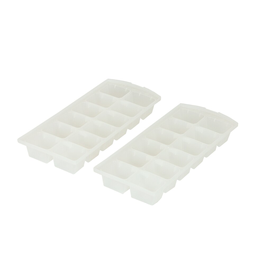 2er Set Eiswürfelbereiter Eiswürfelform Eiswürfelschale Eiswürfel Kunststoff
