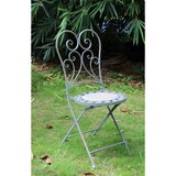 thumbnail of acamp Klappstuhl Provence 2-er Set Gestell aus Eisen, pulverbeschichtet, Sitzfläche aus Keramik mit Eisenmosaik 25421