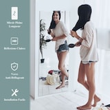 thumbnail of Helloshop26 - Miroir mural psyché rectangulaire sans cadre 110 x 38 cm pleine longueur bord biseauté suspendu vertical ou horizontal 20_0006309